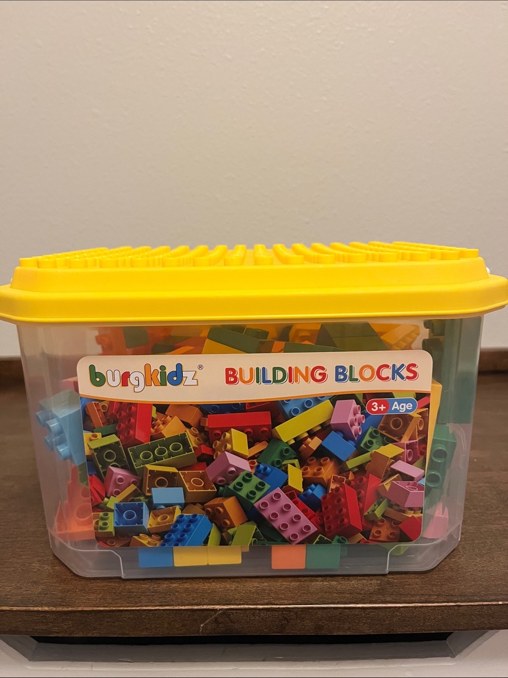 Burgkidz Yellow Lid Building Blocks Set for Kids